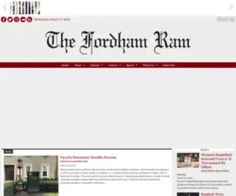 Thefordhamram.com(Fordham University's Journal of Record Since 1918) Screenshot