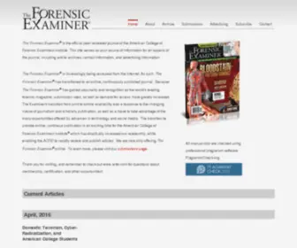 Theforensicexaminer.com(The Forensic Examiner) Screenshot