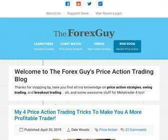 Theforexguy.com(Learn Forex trading strategies with Dale Woods) Screenshot
