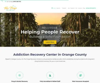 Theforgerecovery.com(The Forge Recovery Center) Screenshot