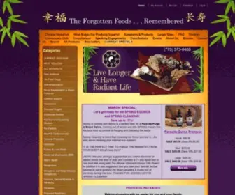 Theforgottenfoods.com(The Remembered Foods) Screenshot