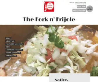 Theforknfrijole.com(The Fork n' Frijole) Screenshot