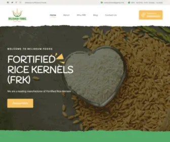 Thefortifiedfood.com(Fortified Rice Manufacturer Supplier) Screenshot