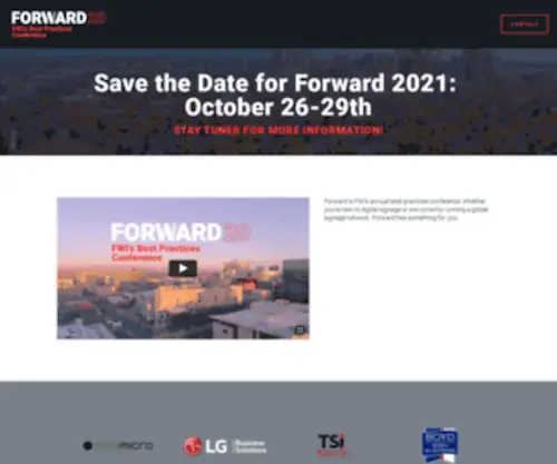 Theforwardconference.com(FORWARD 2020) Screenshot