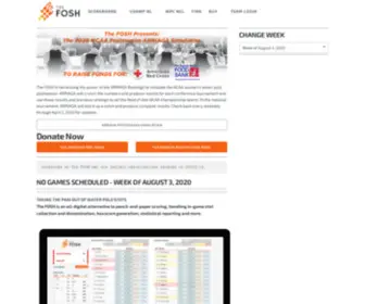 Thefosh.net(The FOSH for Water Polo) Screenshot
