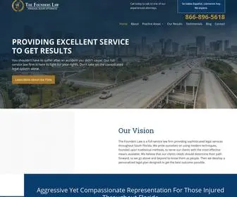 Thefounderslaw.com(Miami Personal Injury Lawyer) Screenshot