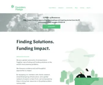 Thefounderspledge.org(Founders Pledge) Screenshot