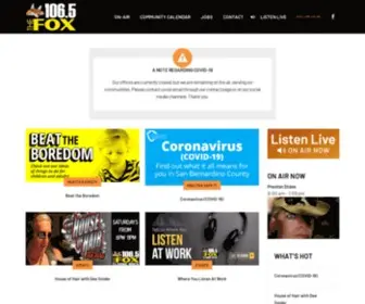 Thefox1065.com(106.5 The Fox) Screenshot