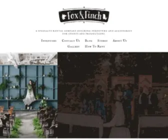 Thefoxandthefinch.com(HomeFox and Finch Vintage RentalsFox and Finch Vintage RentalsFox and Finch Vintage Rentals) Screenshot