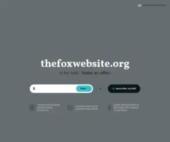 Thefoxwebsite.org(The fox website) Screenshot