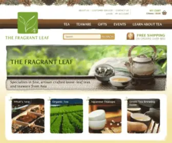 Thefragrantleaf.com(The Fragrant Leaf Organic Teas) Screenshot