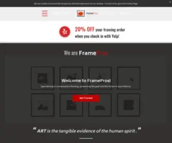 Theframepros.com(Our professional staff) Screenshot