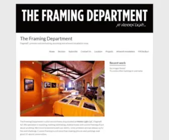 Theframingdepartment.com(Flagstaff's premier custom framing) Screenshot