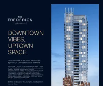 Thefrederick.ca(The Frederick Condominiums) Screenshot