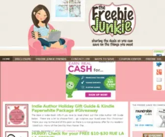 Thefreebiejunkie.com(The Freebie Junkie) Screenshot