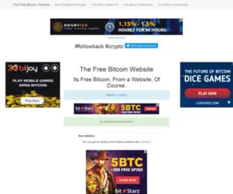 Thefreebitcoin.website(The Free Bitcoin Website) Screenshot