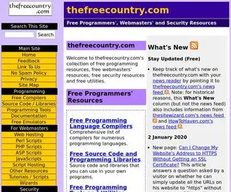 Thefreecountry.com(Free Programmers' Resources) Screenshot