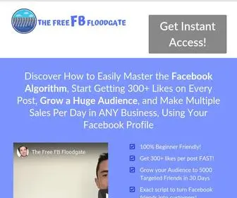 Thefreefbfloodgate.com(Marketing Funnels Made Easy) Screenshot