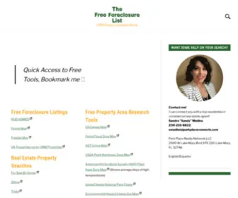 Thefreeforeclosurelist.com(Free Foreclosure Listings) Screenshot