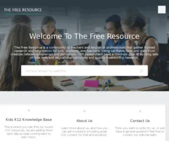 Thefreeresource.com(The Free Resource For K) Screenshot