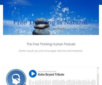 Thefreethinkinghuman.com(Break down the barriers of your mind. The human mind) Screenshot