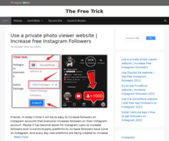 Thefreetrick.com(Free Trick) Screenshot