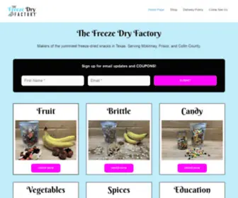 Thefreezedryfactory.com(The Freeze Dry Factory) Screenshot