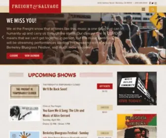 Thefreight.org(Freight & Salvage) Screenshot