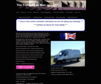 Thefrenchvanman.com(Removals to France) Screenshot