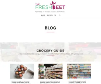 Thefreshbeet.com(The Fresh Beet Nutrition) Screenshot