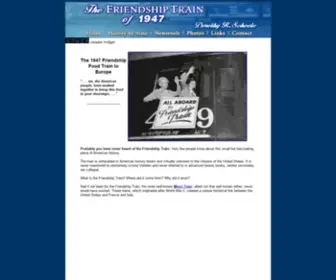 Thefriendshiptrain1947.org(The 1947 Friendship Train by Dorothy R) Screenshot