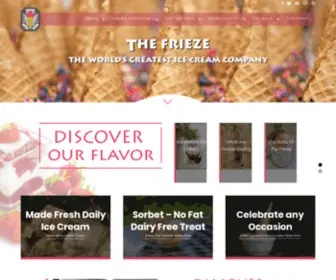 Thefrieze.com(The World's Greatest Ice Cream Company) Screenshot