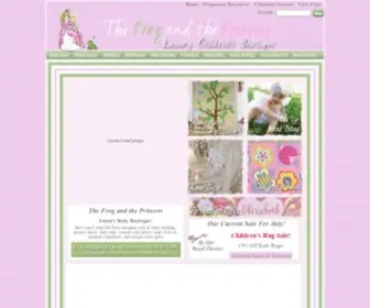 Thefrogandtheprincess.com(Children's & Baby Boutique) Screenshot