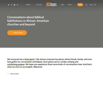 Thefrontporch.org(The Front Porch) Screenshot