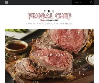 Thefrugalchef.com(Frugal Healthy Meals) Screenshot