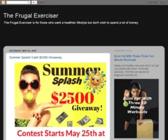 Thefrugalexerciser.net(The Frugal Exerciser) Screenshot