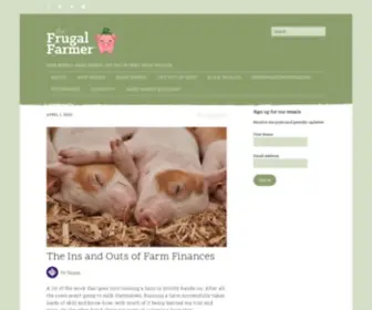 Thefrugalfarmer.net(The Frugal Farmer) Screenshot
