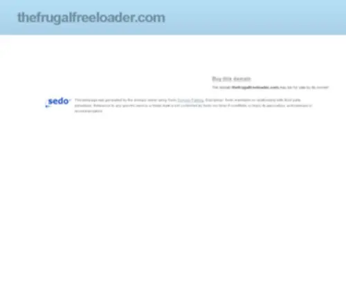 Thefrugalfreeloader.com(Extreme Couponing) Screenshot
