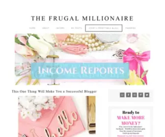 Thefrugalmillionaireblog.com(The frugal millionaire) Screenshot