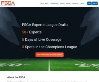 Thefsga.org(About the fsga the fantasy sports & gaming association) Screenshot