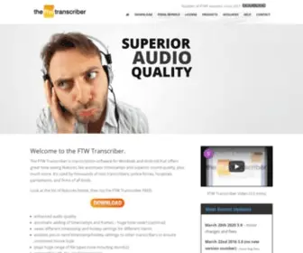 Theftwtranscriber.com(The FTW Transcriber) Screenshot