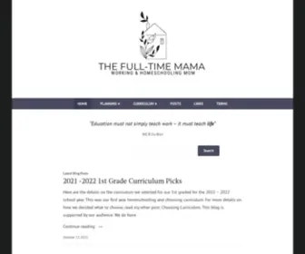 Thefulltimemama.com(Working and Homeschooling Mama) Screenshot