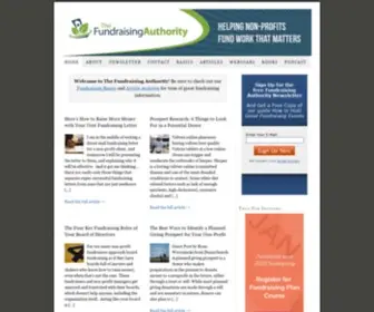Thefundraisingauthority.com(Tools and information for schools) Screenshot