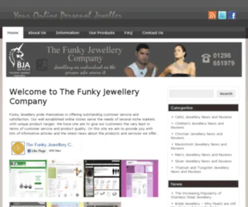 Thefunkyjewellerycompany.co.uk(The Funky Jewellery Company) Screenshot