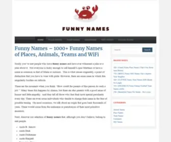 Thefunnynames.com(Thefunnynames) Screenshot