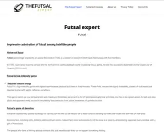 Thefutsalexpert.com(Explore everything about futsal) Screenshot