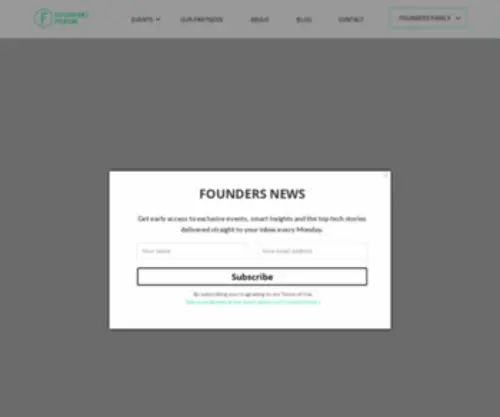 Thefutureofflying.com(Founders Forum Home) Screenshot