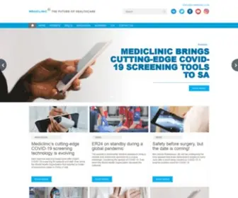 Thefutureofhealthcare.co.za(Mediclinic) Screenshot