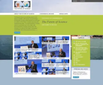 Thefutureofscience.org(Conference in venice) Screenshot