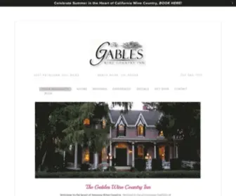 Thegablesinn.com(The Gables Wine Country Inn) Screenshot